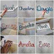Knitted Wire Word/Phrase